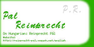 pal reinprecht business card